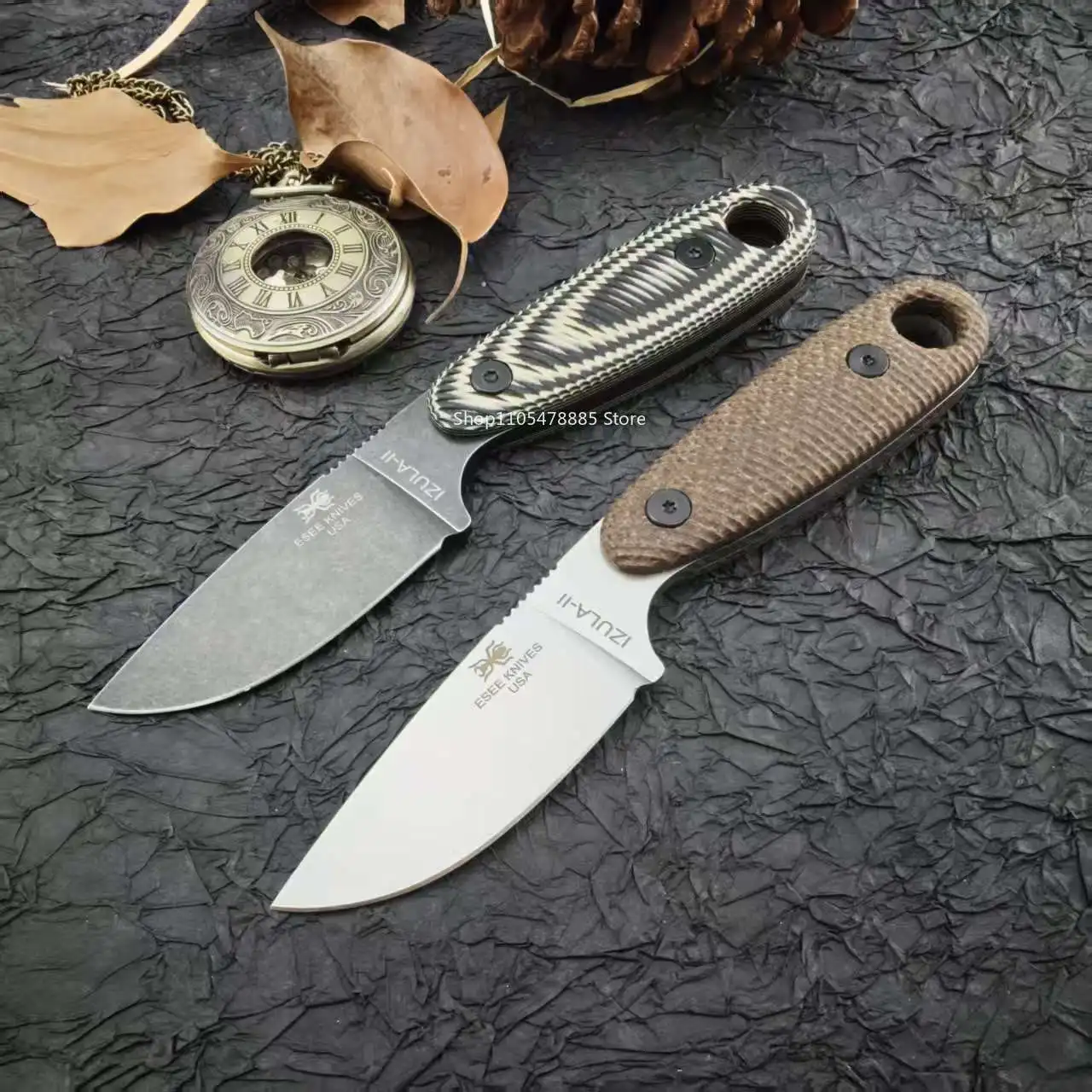 esee-イズラ-ジャングルアドベンチャー-ポケットストレートナイフ、多機能荒野キャンプ-edc-高硬度アウトドアカッティングナイフ