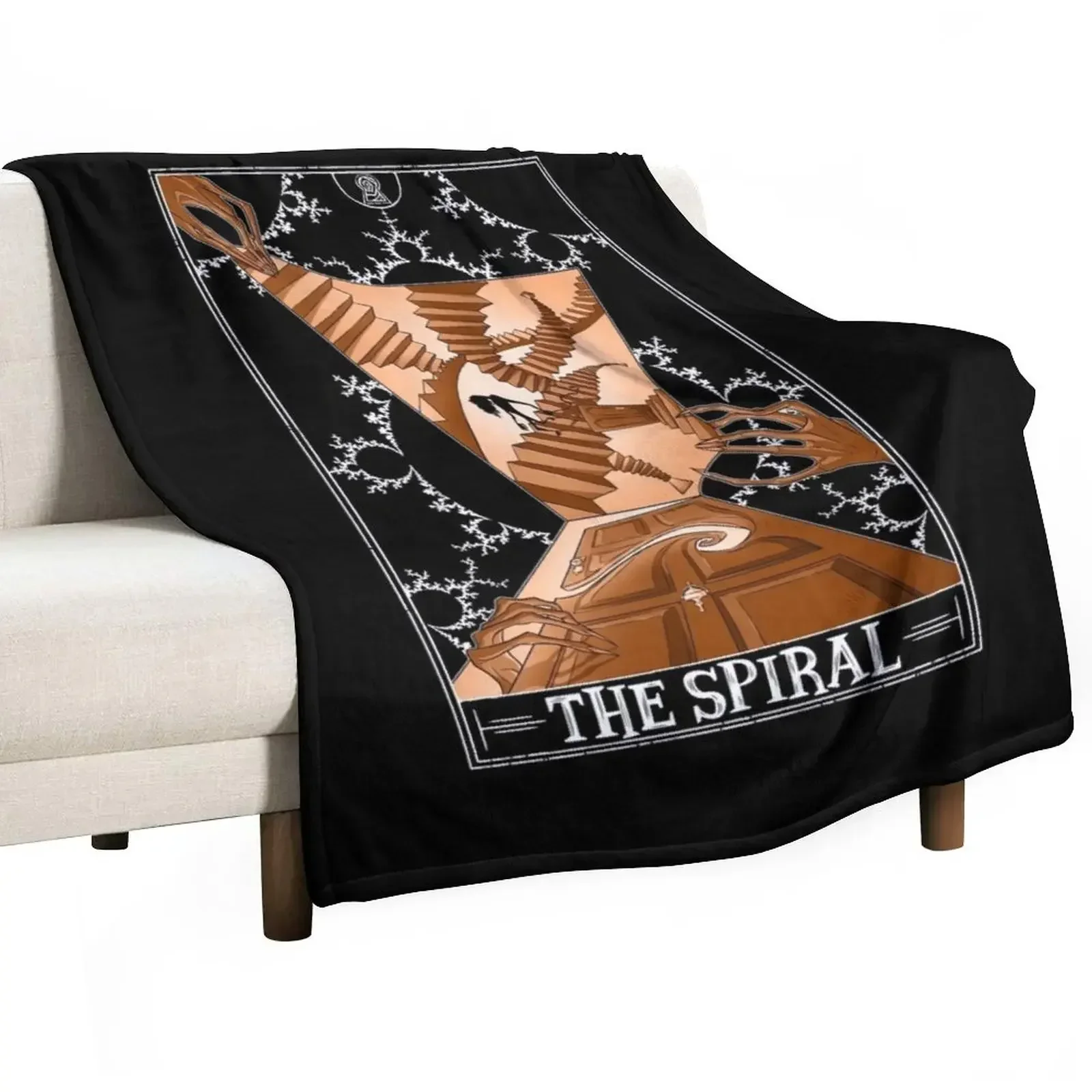 

The Spiral Tarotesque - (Dark) Throw Blanket Soft Big anime Blankets