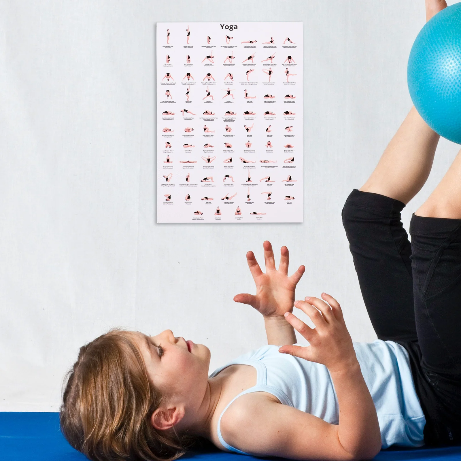 Póster de Yoga delicado para mujer, carteles de Miss, esteras de lona para gimnasio, diario de entrenamiento, 6 uds.