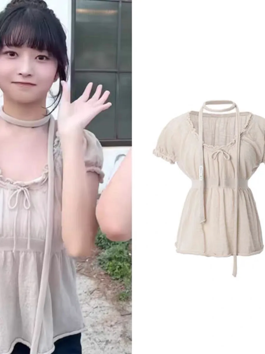 

Повседневный вязаный топ со складками ort Sve, весна-лето Faion, женский удобный трикотаж