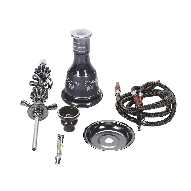 1pc large Arabic double pipe hookah shisha set, bar KTV accessories, household hookah products