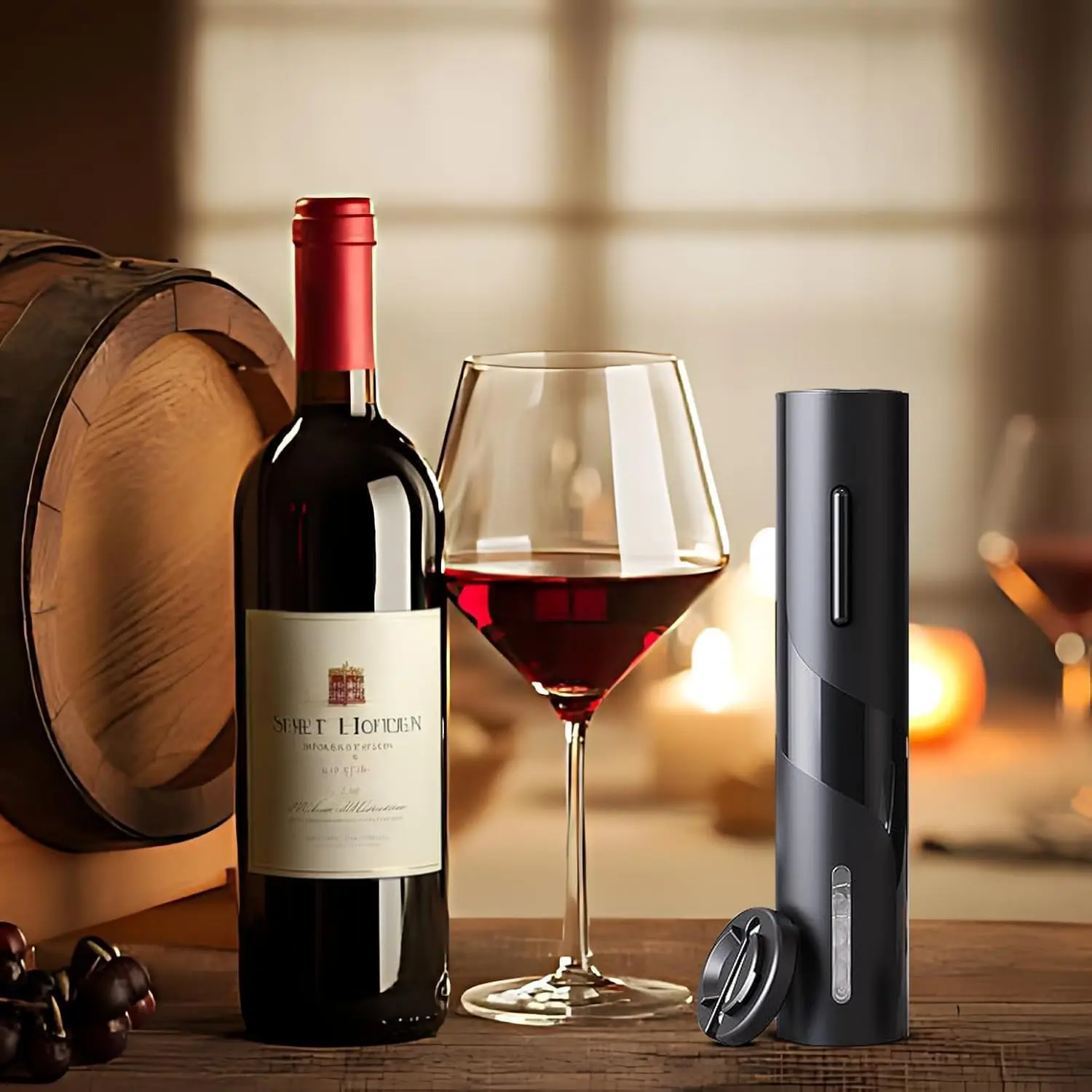 فتاحة النبيذ الكهربائية تعمل بالبطارية فتاحة زجاجات النبيذ اللاسلكية التلقائي المفتاح سريع الفلين RemovalBar مطعم الحفلات #6