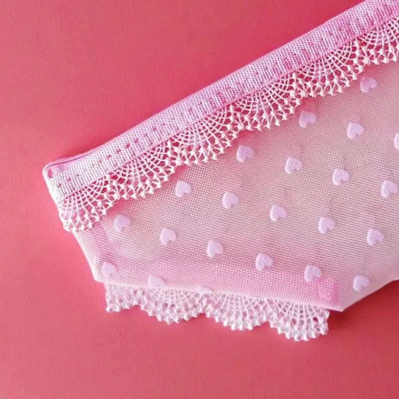 Kosmetiktasche aus Netzstoff mit Spitzenbesatz, transparentes Design und tragbar, perfekt für Reisen, den täglichen Gebrauch und die Aufbewahrung von Make-up-Pinseln und Lippenstiften. – Detail 8