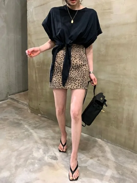 

Шикарная винтажная круглая асимметричная футболка с галстуком, свободная повседневная футболка с манжетами Flng Sve, топ, женская мода, весна-лето