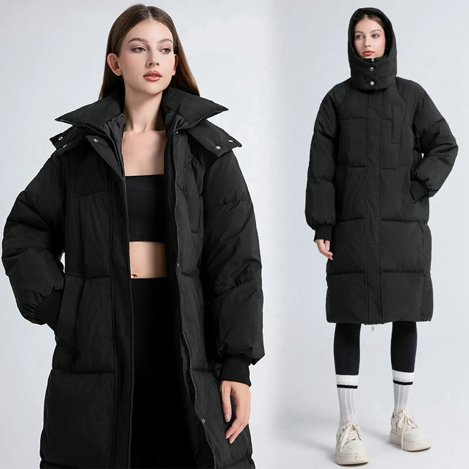 Women's Long Over The Knee Winter Thickened Loose Down Coat Womens Jackets Womens Jackets