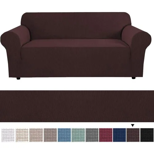 Bogda Honey comb Pattern Stretch Lastıklı Flexible Seat Sofa Case 3 Personality Brown