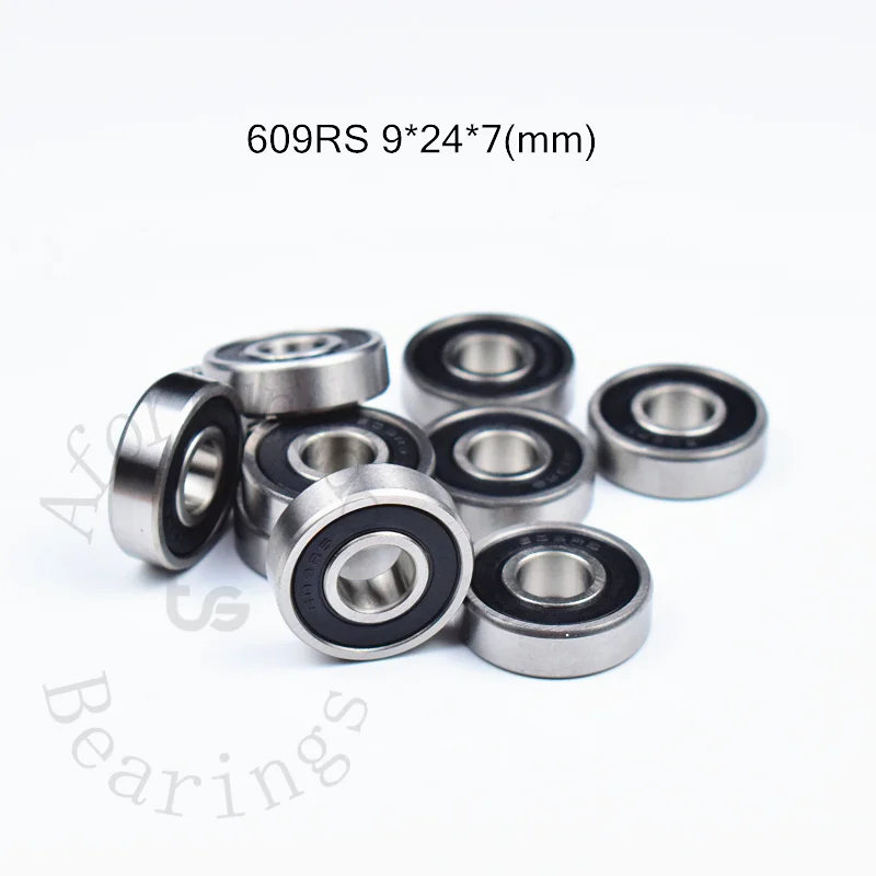 

Bearing 10pcs 609RS 9*24*7(mm) chrome steel Rubber Sealed High speed Mechanical equipment parts