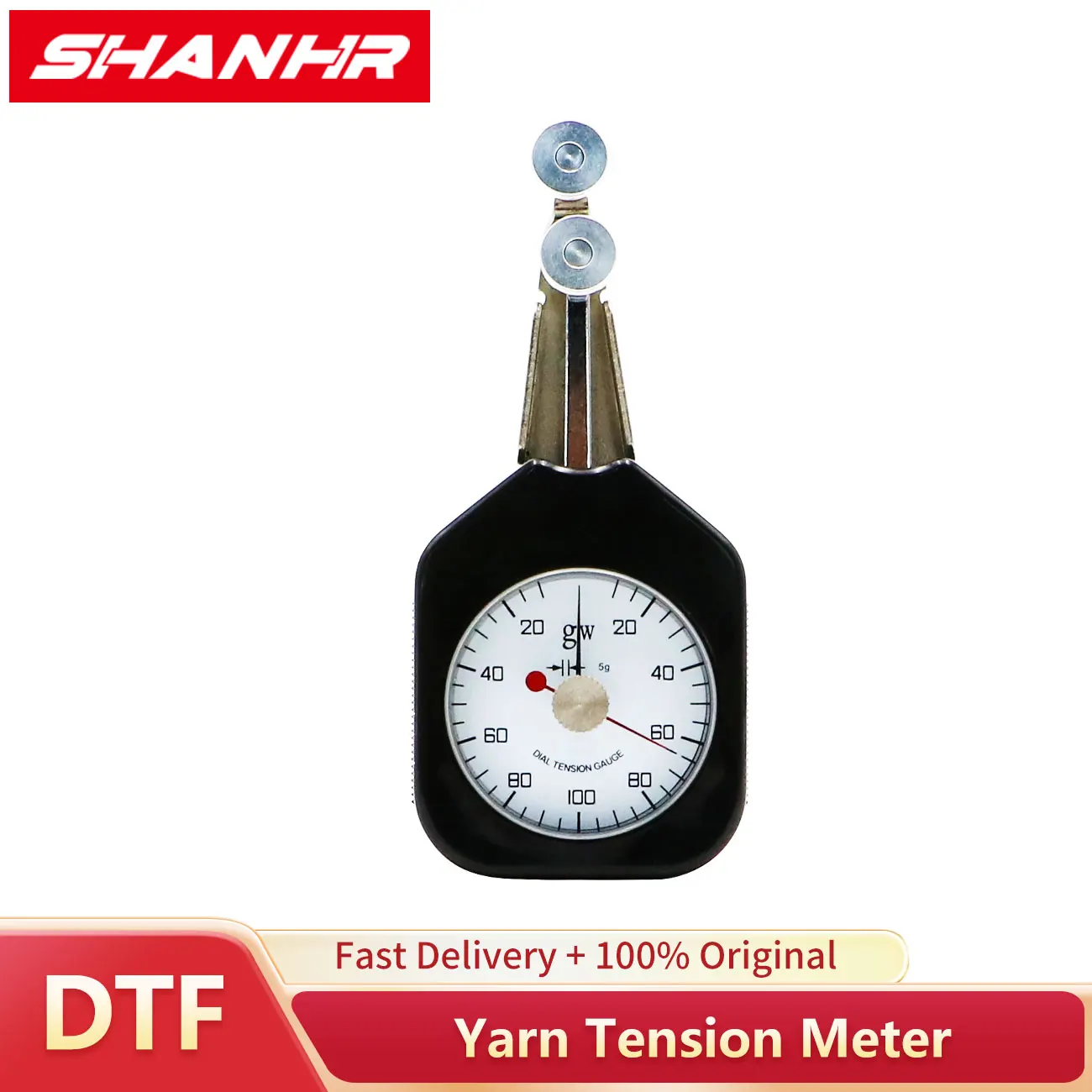 SHANHR Double Pointer DTF Yarn Tension Tester Meter For Textile Industry