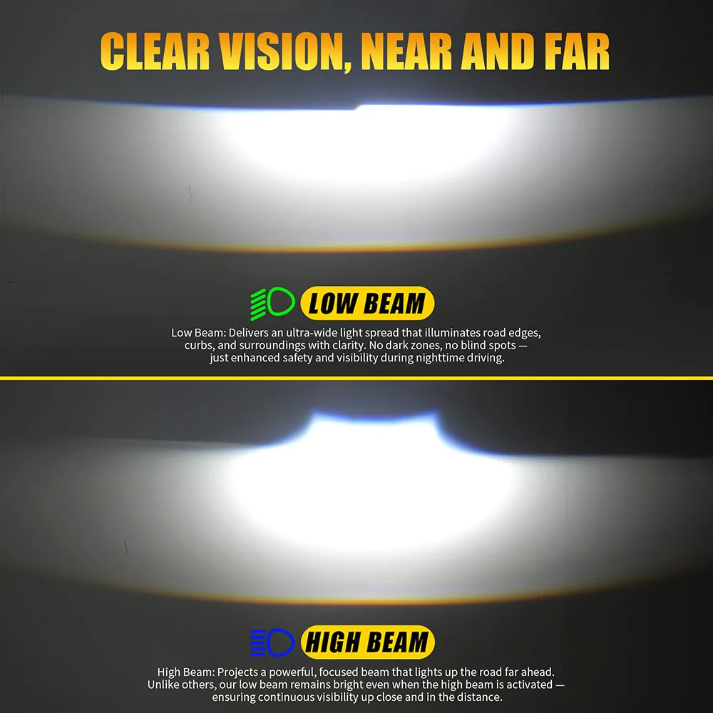 AILEO H4 LED LED H4 Projector Headlight Bulb 60000LM 300W 6000K White CANBUS Bi Beam H4 LED Headlight Bulb Car Headlight Bulbs