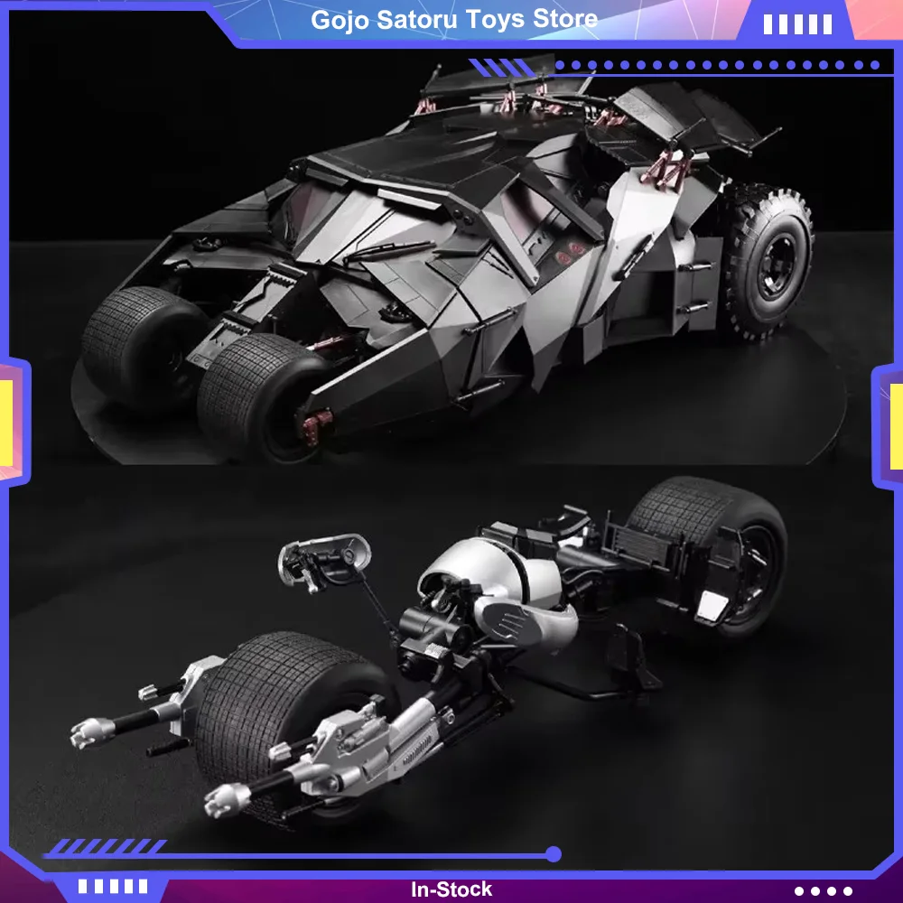 DC Batman Batmobil The Dark Knight Trilogy Assembly Series Modell Fledermaus Signalleuchte Anzug Actionfigur Zusammengebautes Sammlungsspielzeug