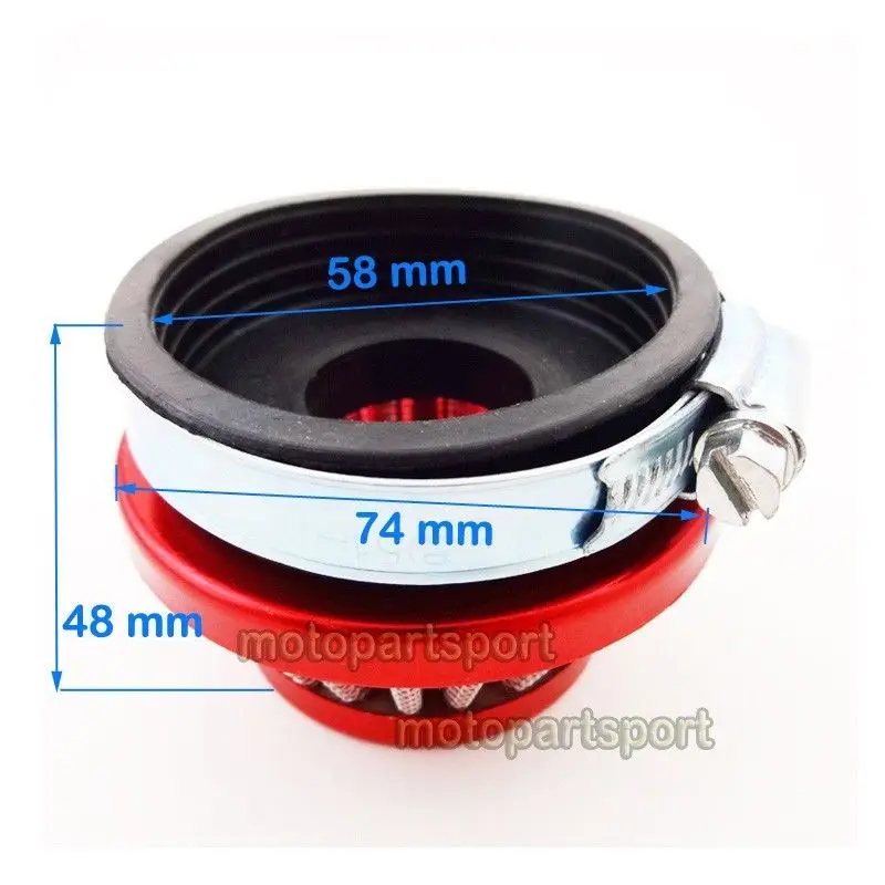 

Carburetor Engine Component Motorcycle Spare Accessories Air Filter for 80cc 2 Stroke Motorbike