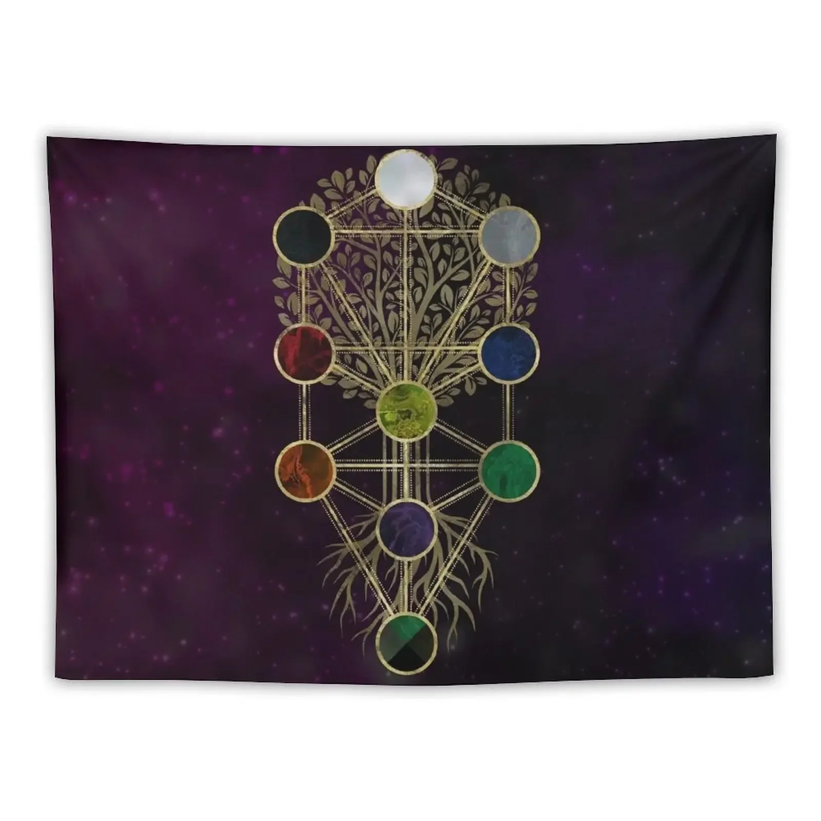 

Kabbalah The Tree of Life - Etz Hayim Tapestry Cute Decor Room Decore Aesthetic Tapestry