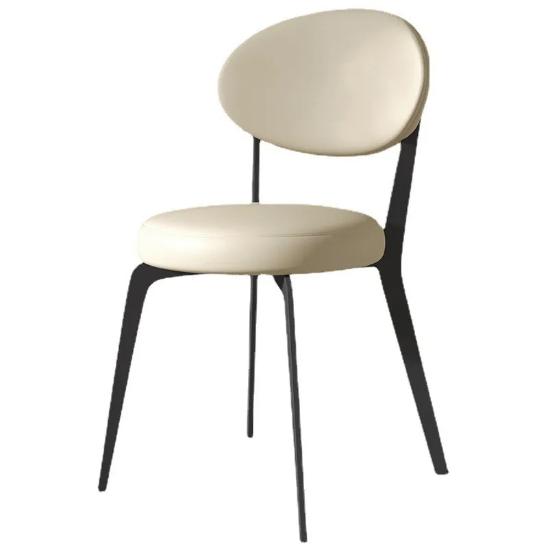 Nordic Cream Style Dining Chair, Luxo acessível, Encosto caseiro simples, Restaurante Italiano e Caixa de Hotel, Cadeira confortável