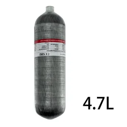 TUXING4.7L Carbon Fiber Cylinders 4500Psi 300Bar High Pressure Cylinders High Capacity Scuba Diving Tank Thread M18*1.5