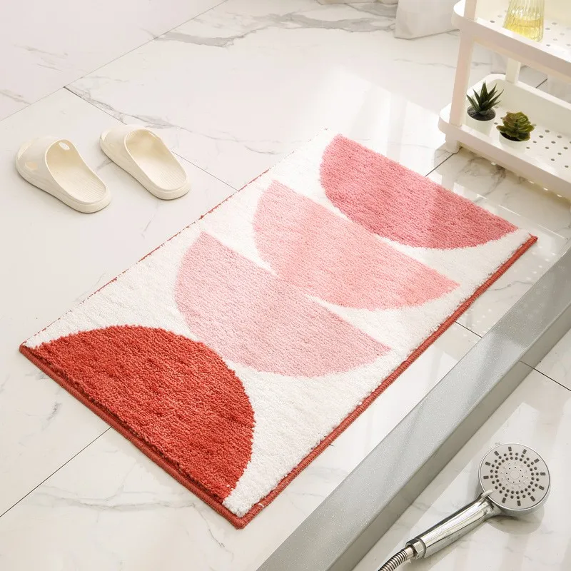 

Простой противоскользящий коврик для входа в ванную комнату, впитывающий напольный коврик для дома, кухонный придверный коврик, легко чистится, можно стирать в машинке