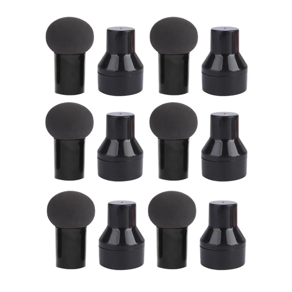 6 szt. Gąbeczek do makijażu w kształcie grzybka, gładki blendery do płynnych i kremowych produktów, łatwe uchwyty.