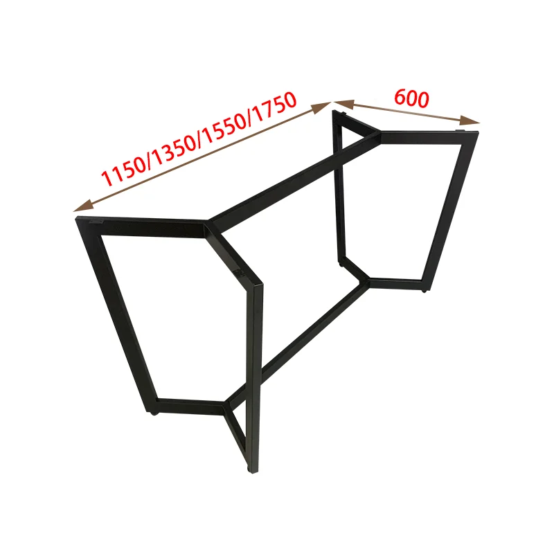 Metal thickened wrought iron table legs  feet bracket brain office bench glass coffee  marble rock slab