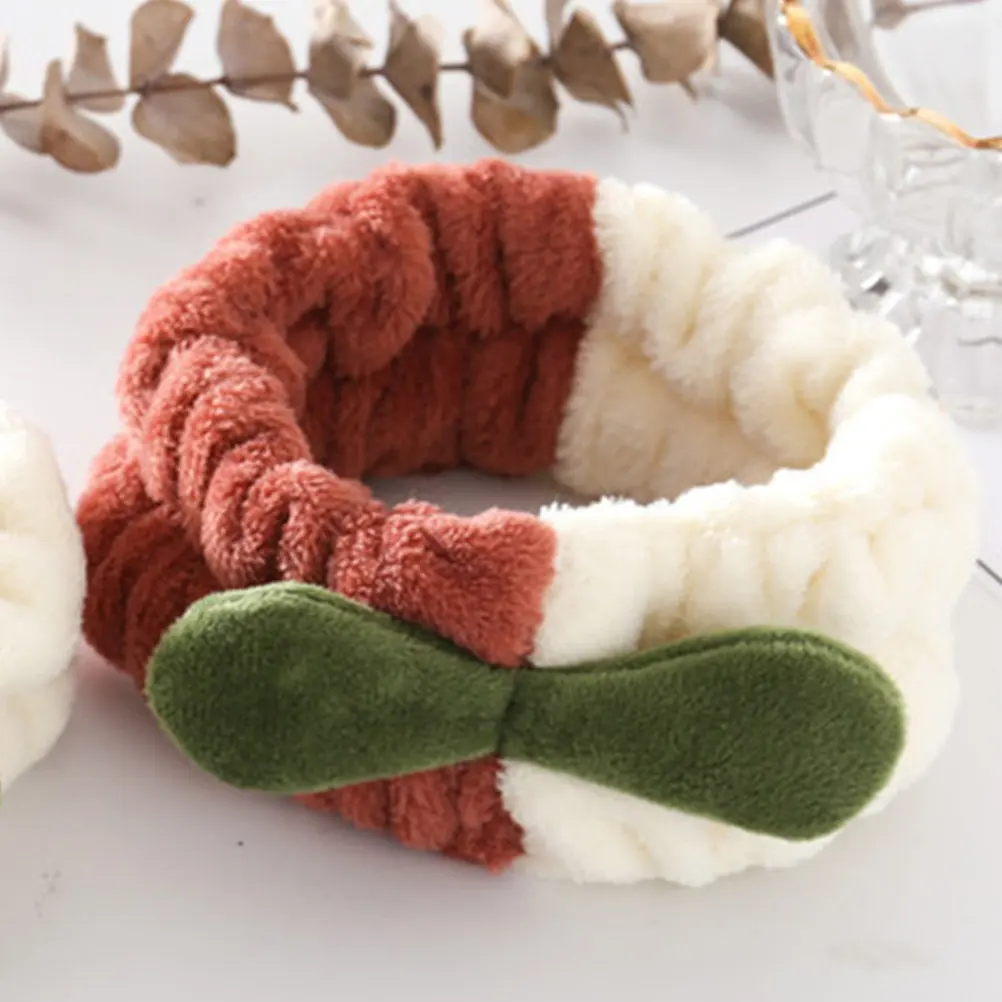 

Женская милая повязка для душа и макияжа, аксессуар для спа-процедур, повязка для умывания лица, повседневная повязка для макияжа