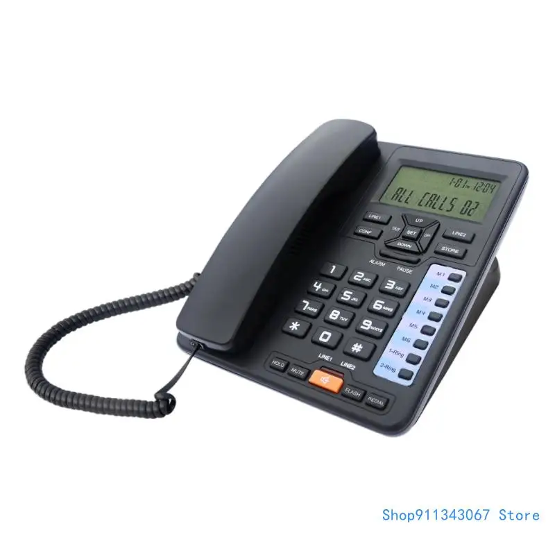 6400 Fixed Telephone with Real Date Week Time Display for Hotel and Office Drop shipping