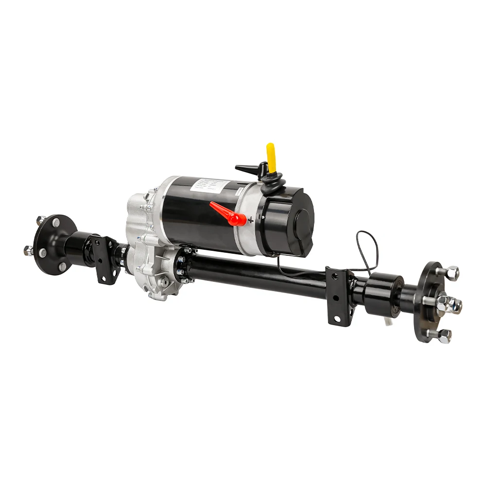 

1000W 24VDC 2500RPM 33:1 75RPM 12N.m24V warner brake Brushed Transaxle Rear Axle Motor Assembly