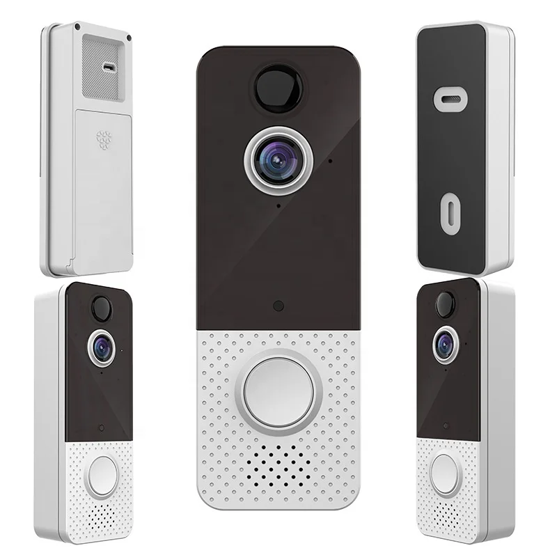 Sonnette intelligente sans fil avec vision nocturne pour maison intelligente, Wi-Fi, caméra vidéo étanche IP65, 1080 HD, intérieur, tendance