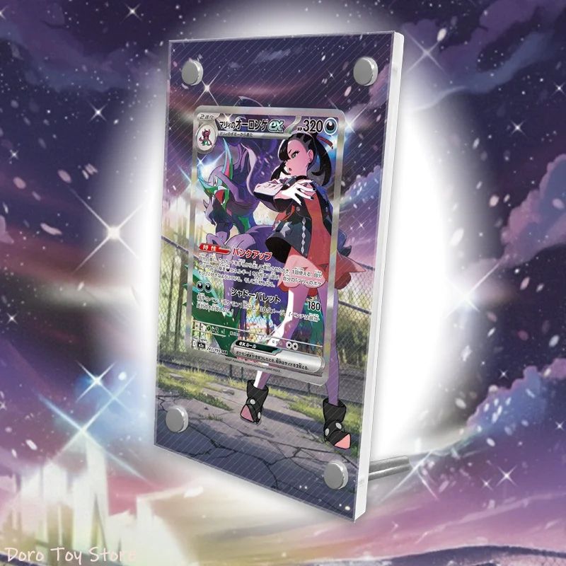 عرض فني لعرض بطاقة البوكيمون PTCG Marnie Grimmsnarl Mega Dream Anime Game توسيع مشجعي الفن هدية حافظة واقية من الأكريليك #1