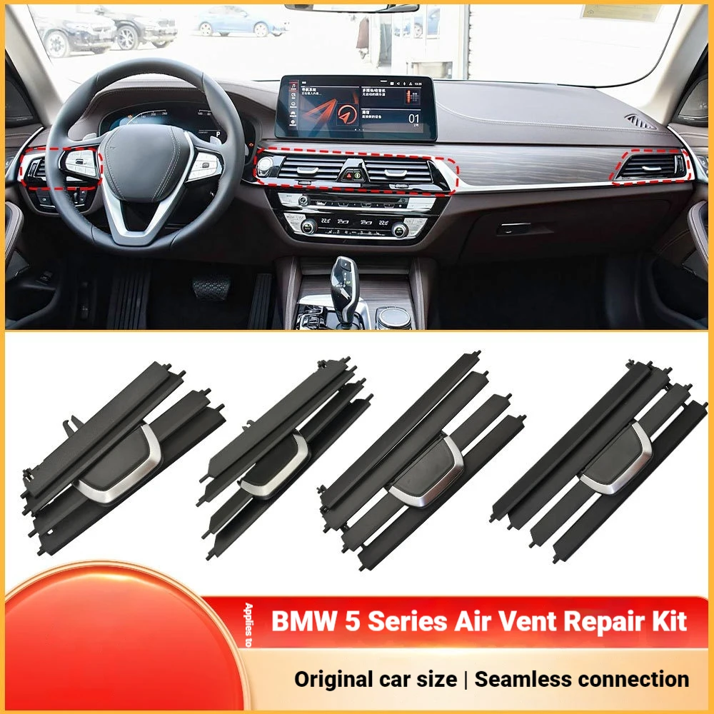 For BMW 5 Series 6 Series Front and Rear Air Outlet Blade Repair Kit G30 G32 Air Conditioning Grille Repair Kit