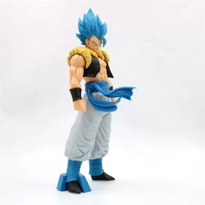 NEW Yellow hair Dragon Ball Z Anime Figurine Gogeta Vegeta Son Goku PVC Action Figures Toys DBZ Model Brinquedo Gift Doll 27CM