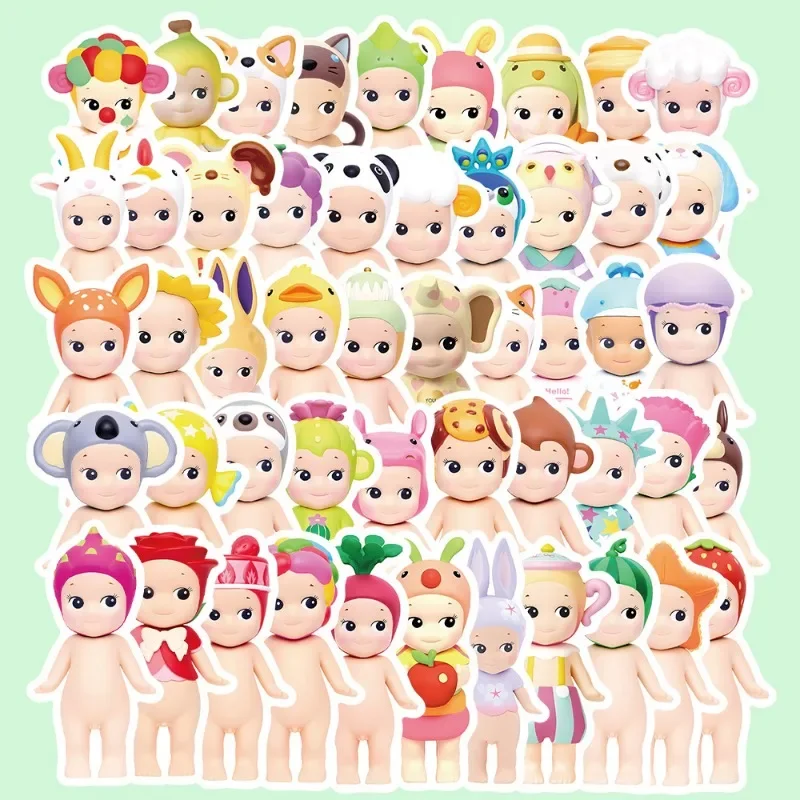 50pcs Sonny Angel Graffiti สติกเกอร์การ์ตูนน่ารักกระเป๋าเดินทางแล็ปท็อปกันน้ําตกแต่งเครื่องเขียนสติกเกอร์อุปกรณ์ของเล่นเด็กของขวัญ