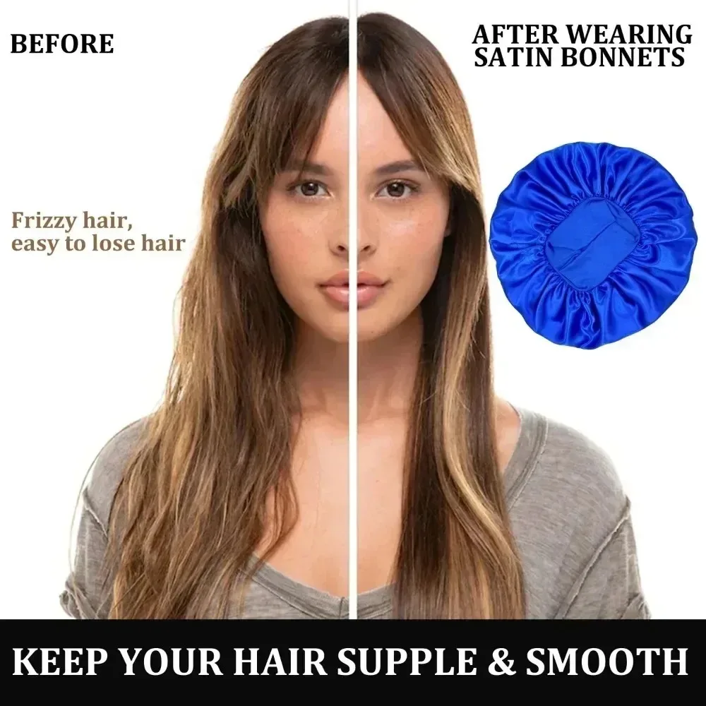 قبعات الشعر النسائية الساتان المنزل تجعيد الشعر مريح النوم العناية بالشعر قبعات طبقة مزدوجة تنفس قبعات الدش قبعات الغبار المطبخ