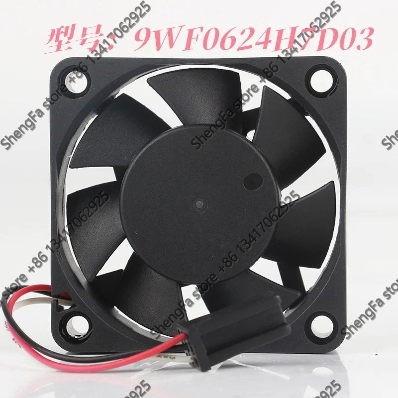 Sanyo 5V 12V 48V DC24V 0.12A AC EC 6015 60X60X15MM 6CM FANUC servo drive frequency converter three-wire 9WF0624H7D03 cooling fan