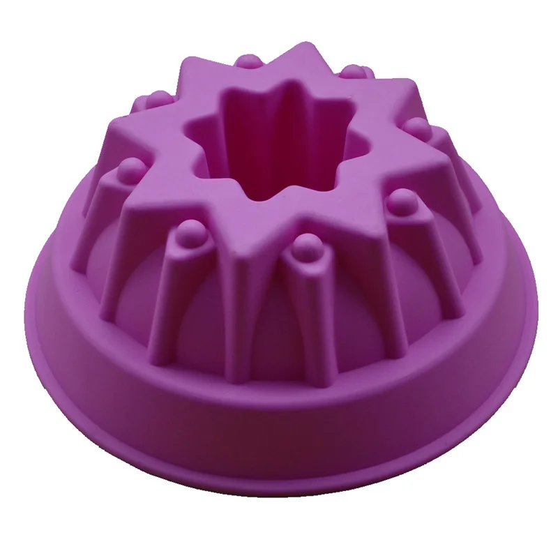 Volcano Shape Chiffon Cake Baking Mould Soft Silicone Cake Mold Bread Baking Pan DIY Bakeware Tools