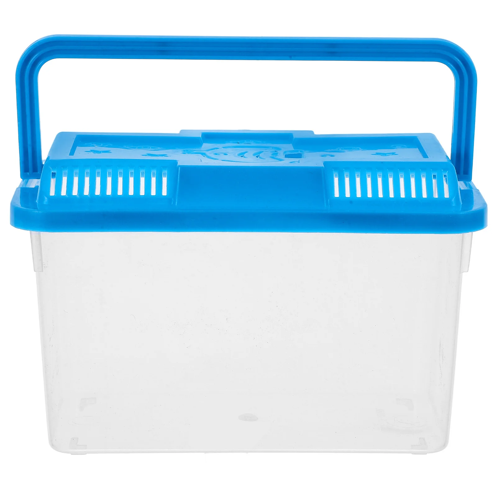 

Transparent Portable Plastic Fish Tank Small Aquarium Lid Turtle Reptile Transport Box Travel Fish Breeding Container Plastic