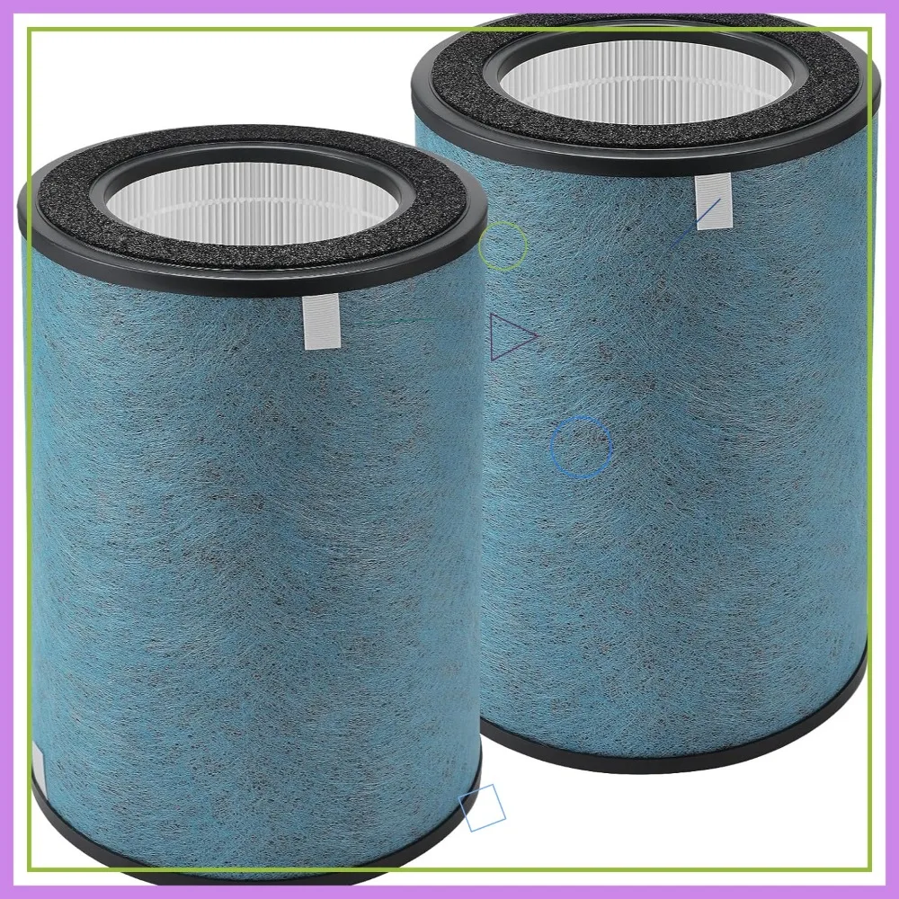 

2 Pack Replacement Filter Compatible with Shark Air Purifier MAX HP301 HP302 HP305 HC501 HC502