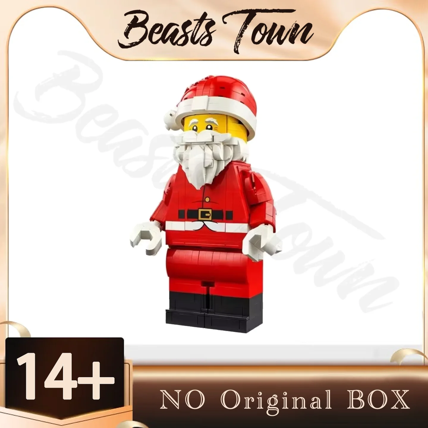 

2024 НОВЫЙ фестиваль минифигурок, ограниченная серия, увеличенная версия, Санта 40820, строительный блок для мальчиков и девочек, подарок на Рождество и день рождения