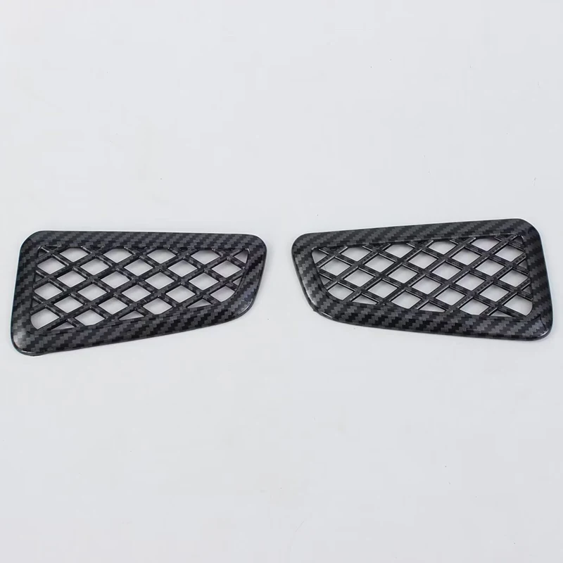 For Honda Accord 11th 2023 Carbon fiber/peach wood Small Wind Mouth Decorative Frame 2 pieces Cars Accessories