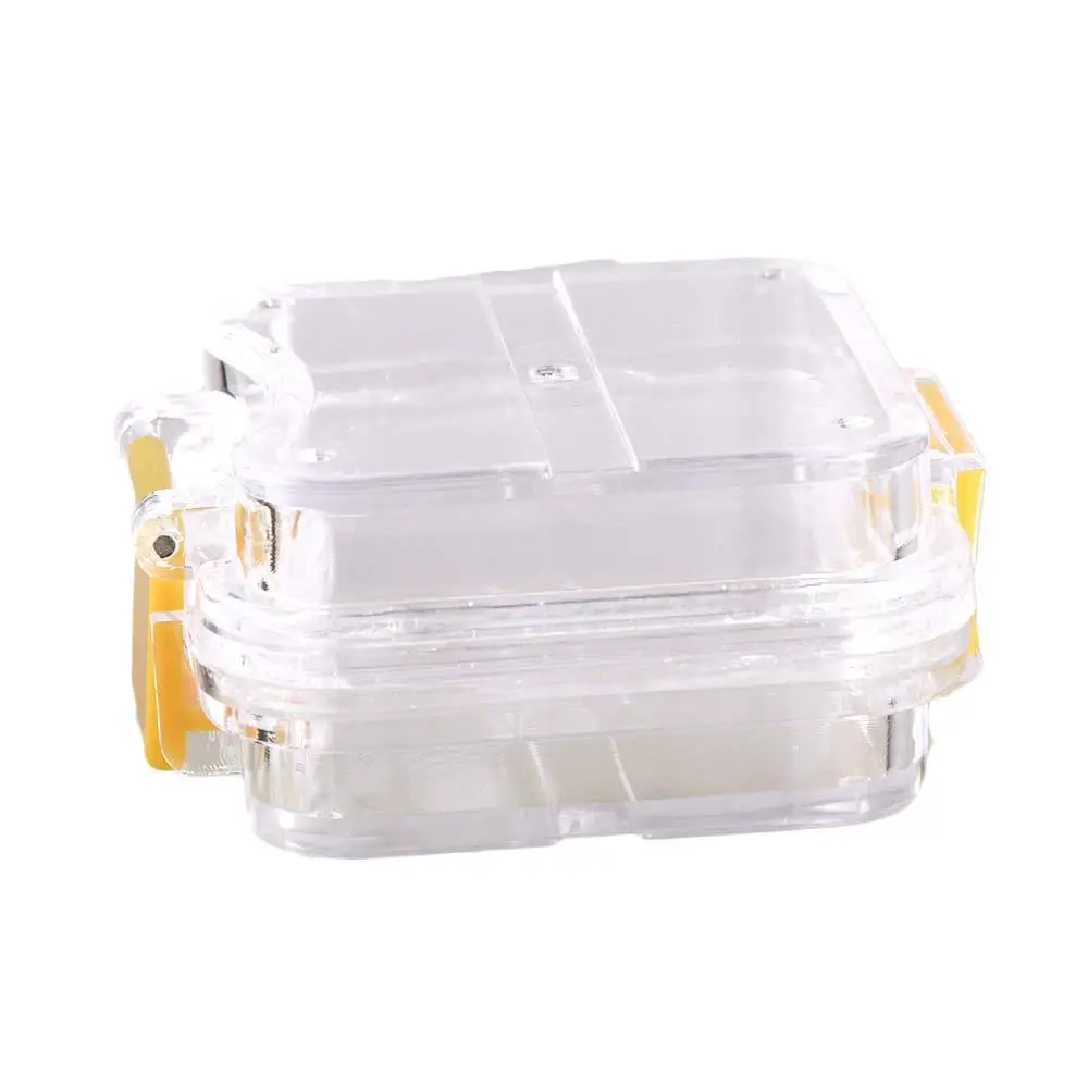 

Box Denture Holder with Hanging Net Tooth Clean Organizer Mouth Guard Container False Teeth Storage Box Denture Retainer Case