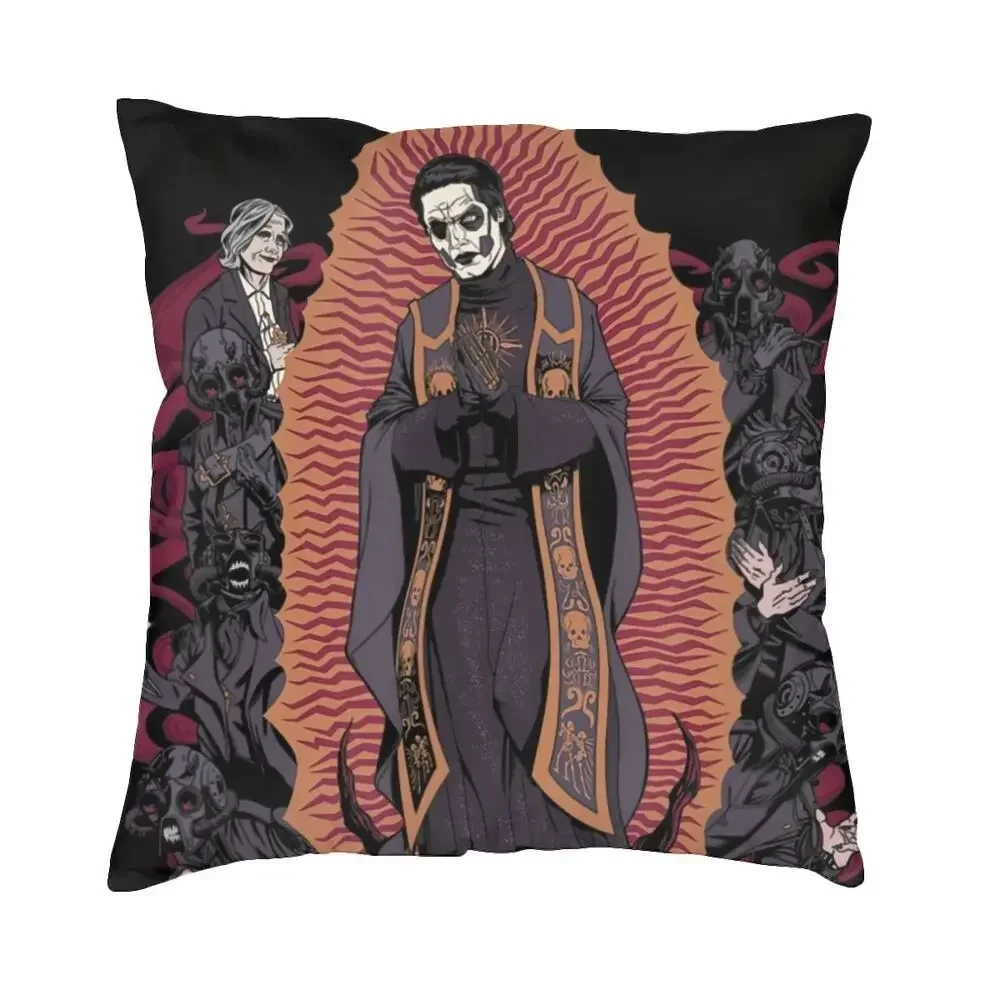 Swedish Rock Band Ghost Pillow Case 40x40cm Decor Home Fashion Cushion Decoration Salon Square Pillowcase 45x45cm 18x18Inch