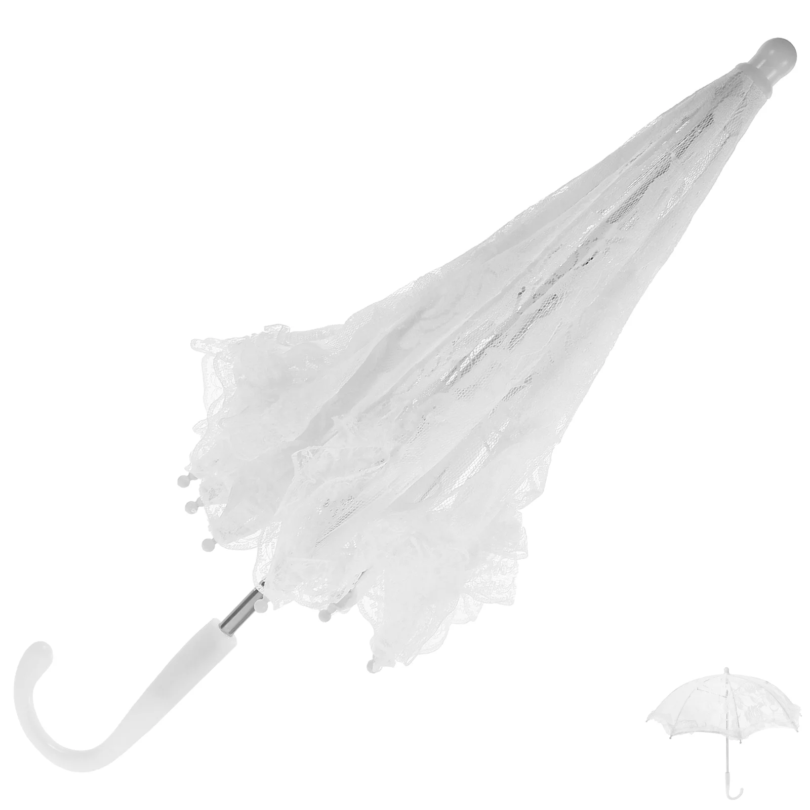 Lace Umbrella White Vintage Wedding Bride Umbrella Pink Umbrella Small Lace Umbrella Handle Weeding Photo Props