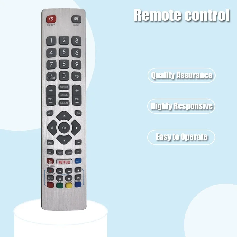 

Compatible with Sharp Aquos TV IR Remote Control SHWRMC0115 NETFLIX Europe and America