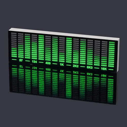 Imagen 2 del producto Control de voz multimodo espectro de música LED pastilla analizador de ritmo pantalla de luz indicador de nivel de Audio medidor de VU lámpara de atmósfera