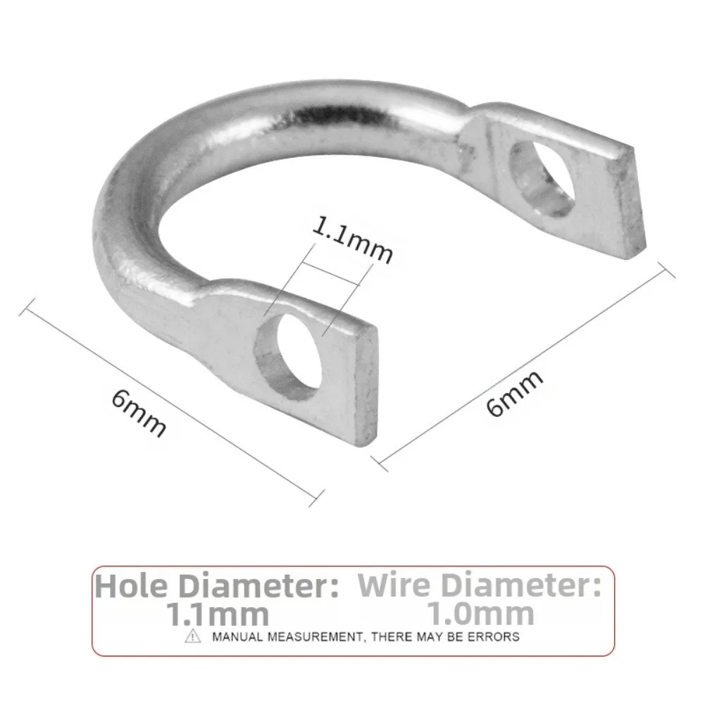50 قطعة إغراء سبينر U-شكل حلقة النحاس مشبك إغراء أداة معدنية تدور سبينر Clevis الفولاذ المقاوم للصدأ سبينيربايت العين رمادية فاتحة اللون