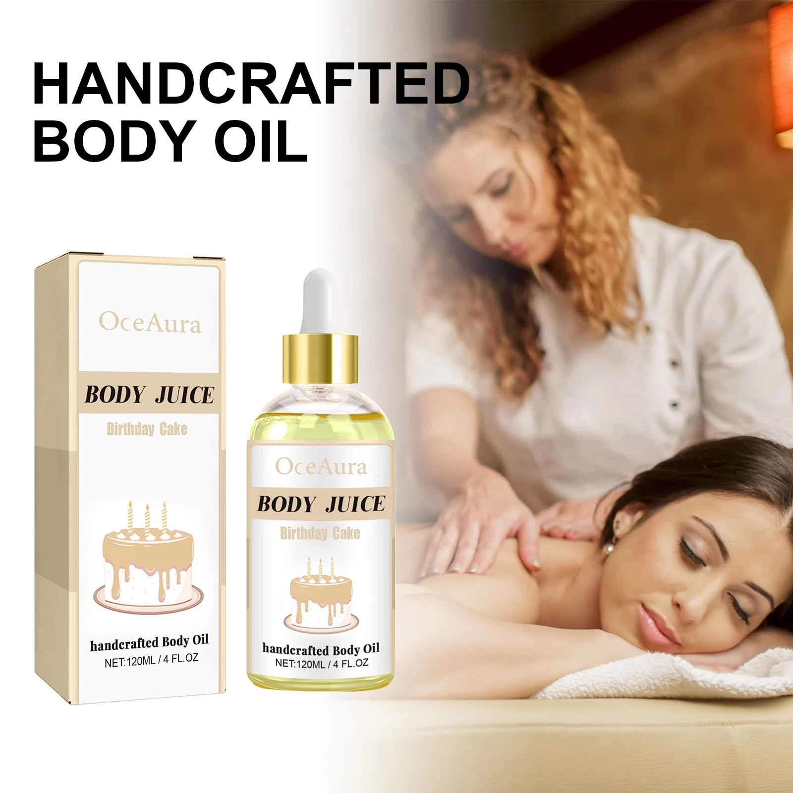 

OceAura Handcrafted Body Oil Body Massage Moisturizing Firming And Tender Skin Care Essential Oil