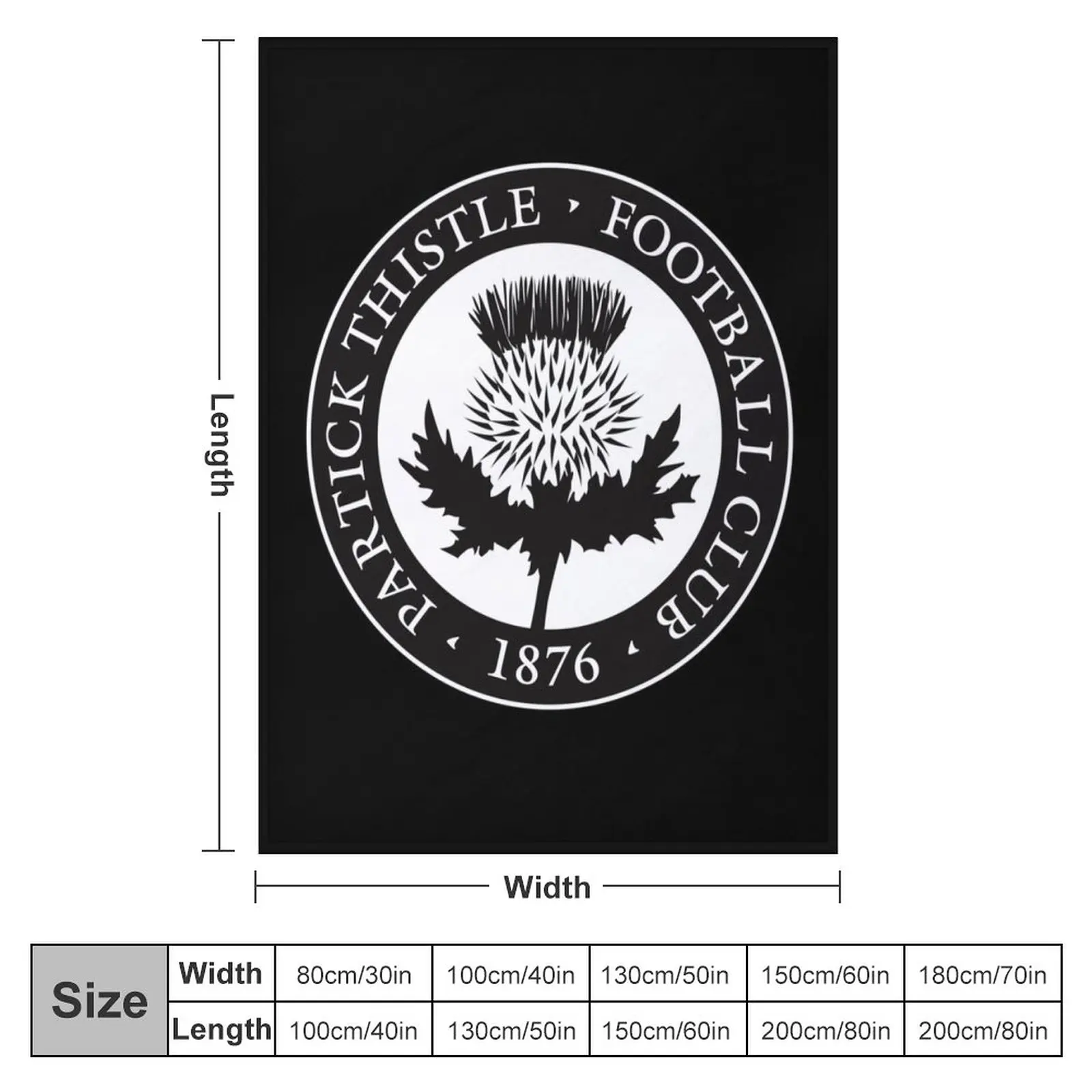 New Partick Thistle Scottish Football Sports Fans Throw Blanket Flannel Blanket Decorative Blankets