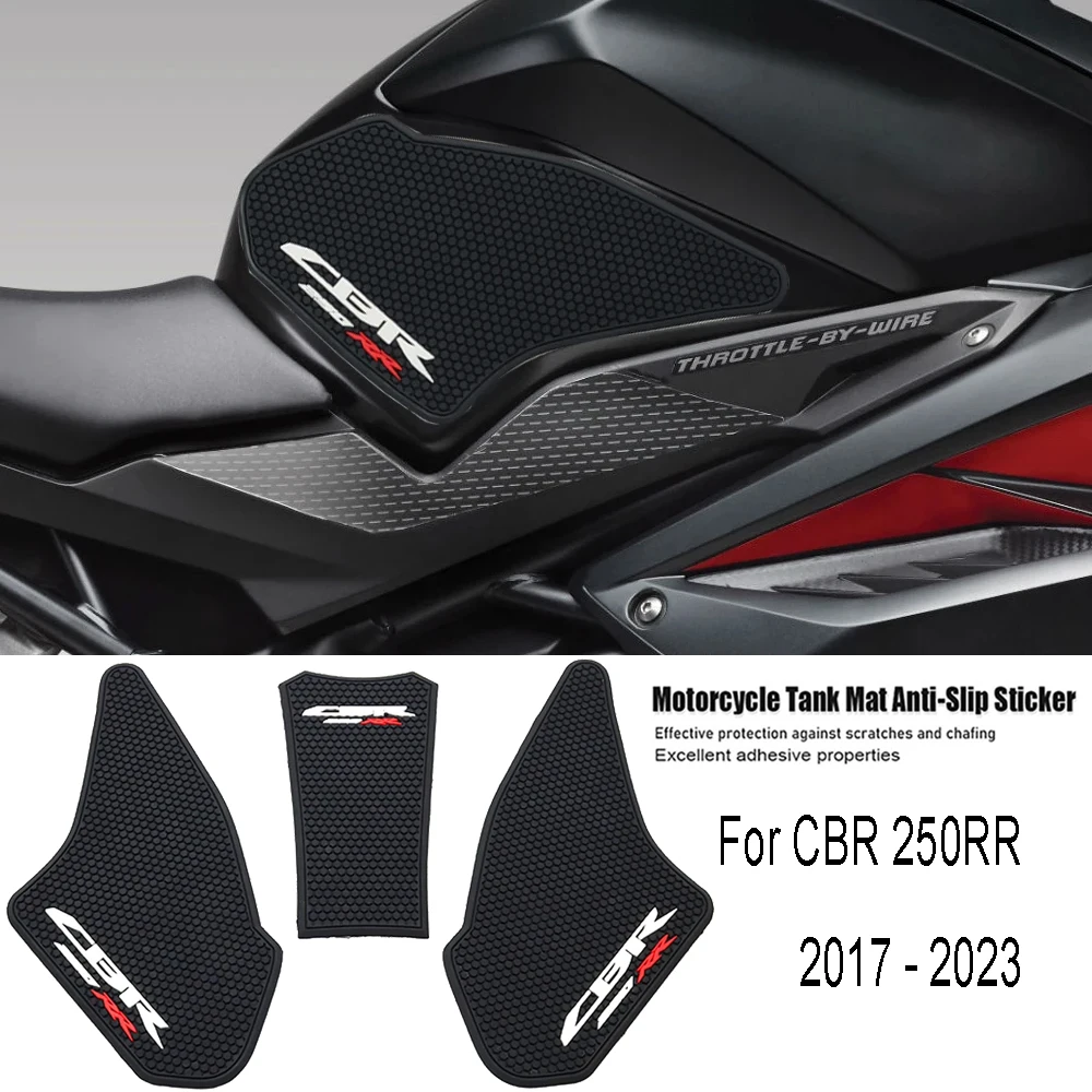 Motorcycle side Reservoir pad Reservoir Pad Protector Sticker Decal Gas Knee Grip Side Traction Pad For CBR 250RR 17 - 23