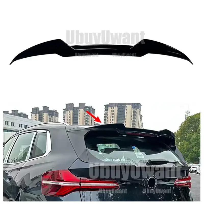 

Для BMW G45 новый X3 X3M ABS материал задний спойлер на крышу крылья 2024 + Стайлинг автомобиля карбоновый вид задний спойлер