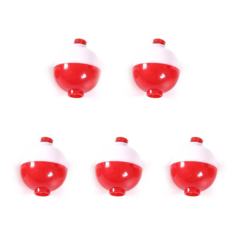 Hard Plastic Fishing Float Ball Red White Float Ball Mini Fishing Bobber Floats Set Round Buoy Gadget Fishing Floating Tool Men