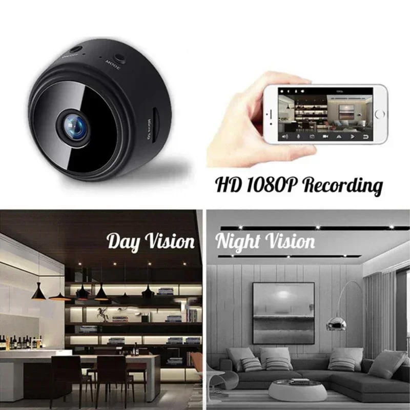 A9 WiFi Camera Safety Monitor Mini 1080P HD Camcorders Indoors Night Version Video Intelligent Camera Security Protection image 4