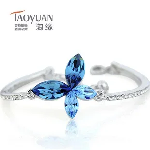 Exquisite Quality Austrian Crystal Butterfly Dream Bracelet Korean Fashionable Jewelry Wholesale Unisex Stylish Accessory