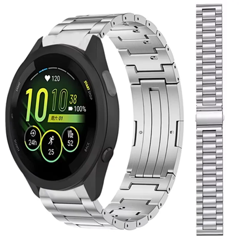 

22mm20mm Quick-release Titanium Strap for Garmin Forerunner 55 965 265 955 255 165 645 Venu 3 2/Vivoactive4/5 Bracelet Wristband